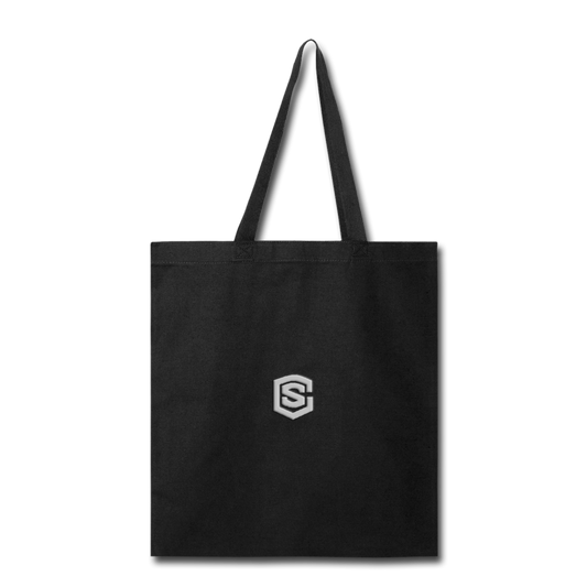 Tote Bag WITH WHITE  LOGO - black