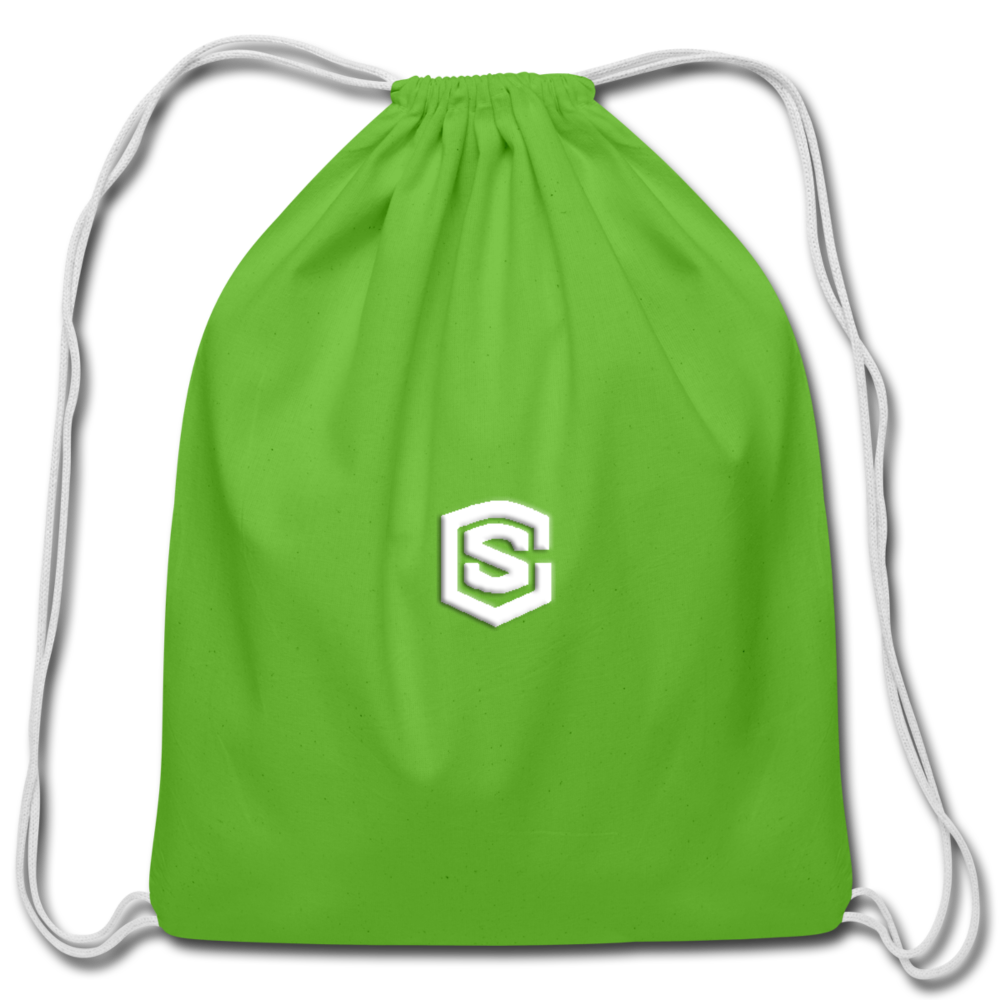 Cotton Drawstring Bag WITH WHITE  LOGO - clover