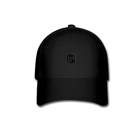 Baseball Cap WITH  BLACK LOGO - black