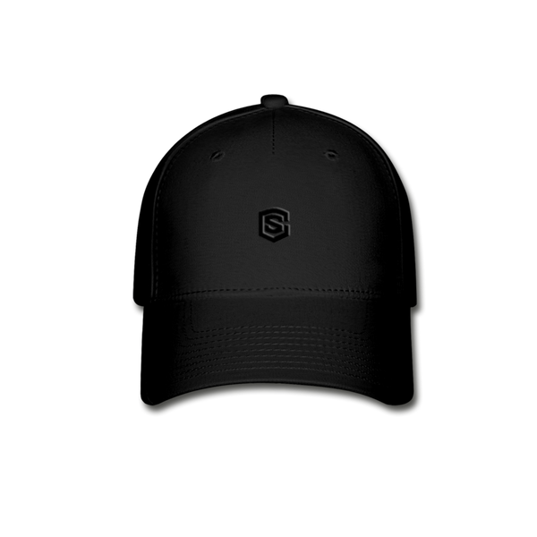 Baseball Cap WITH  BLACK LOGO - black