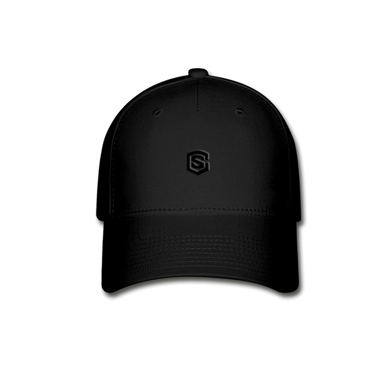 Baseball Cap WITH  BLACK LOGO - black