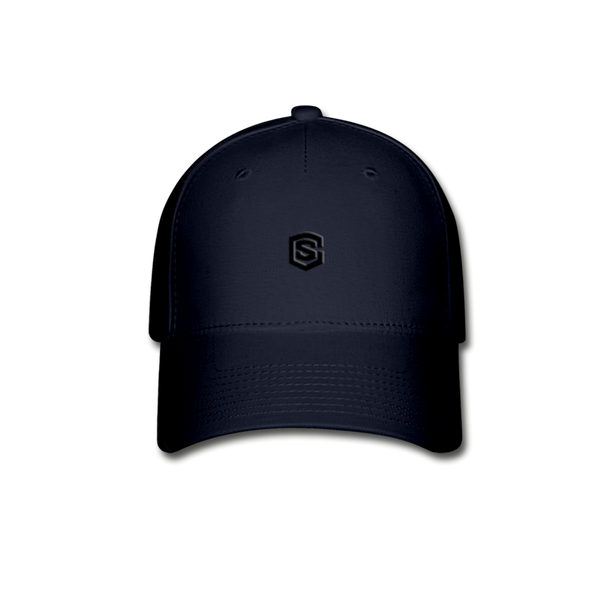 Baseball Cap WITH  BLACK LOGO - navy