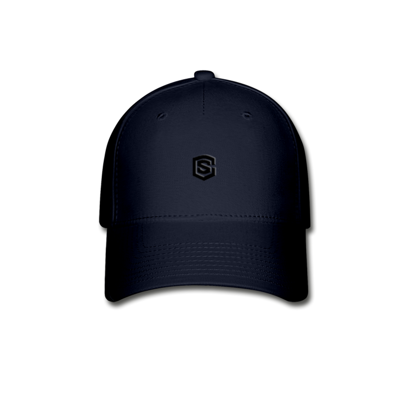 Baseball Cap WITH  BLACK LOGO - navy