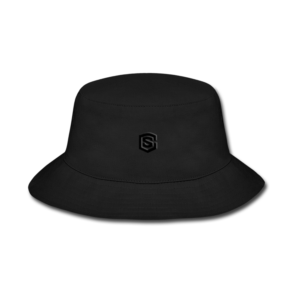 Bucket Hat WITH BLACK  LOGO - black
