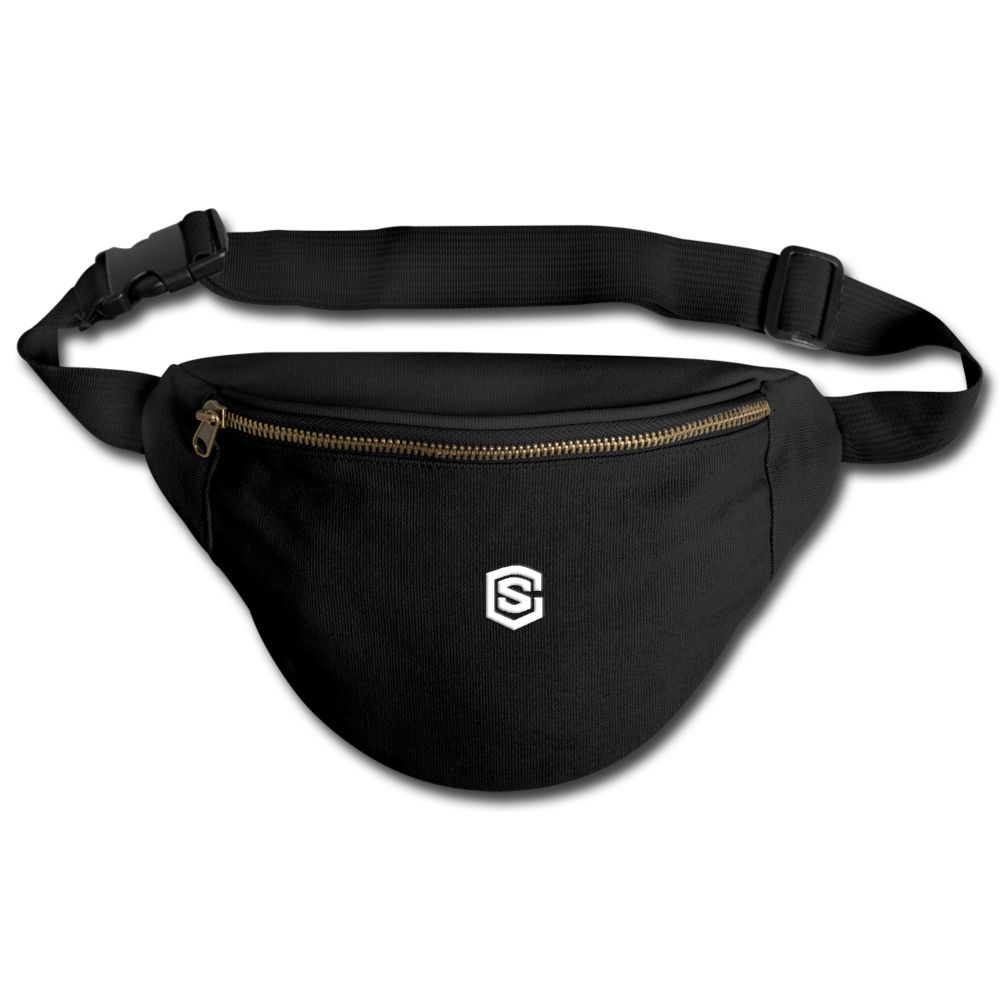 Fanny Pack | Comfort Colors 344 WITH WHITE  LOGO - black
