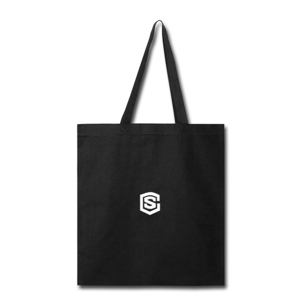 Tote Bag WITH WHITE  LOGO - black
