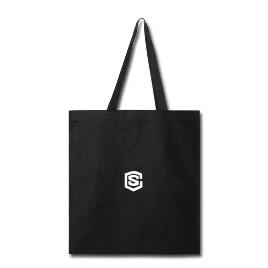 Tote Bag WITH WHITE  LOGO - black