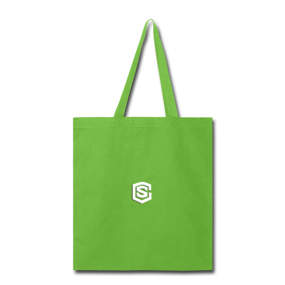Tote Bag WITH WHITE  LOGO - lime green