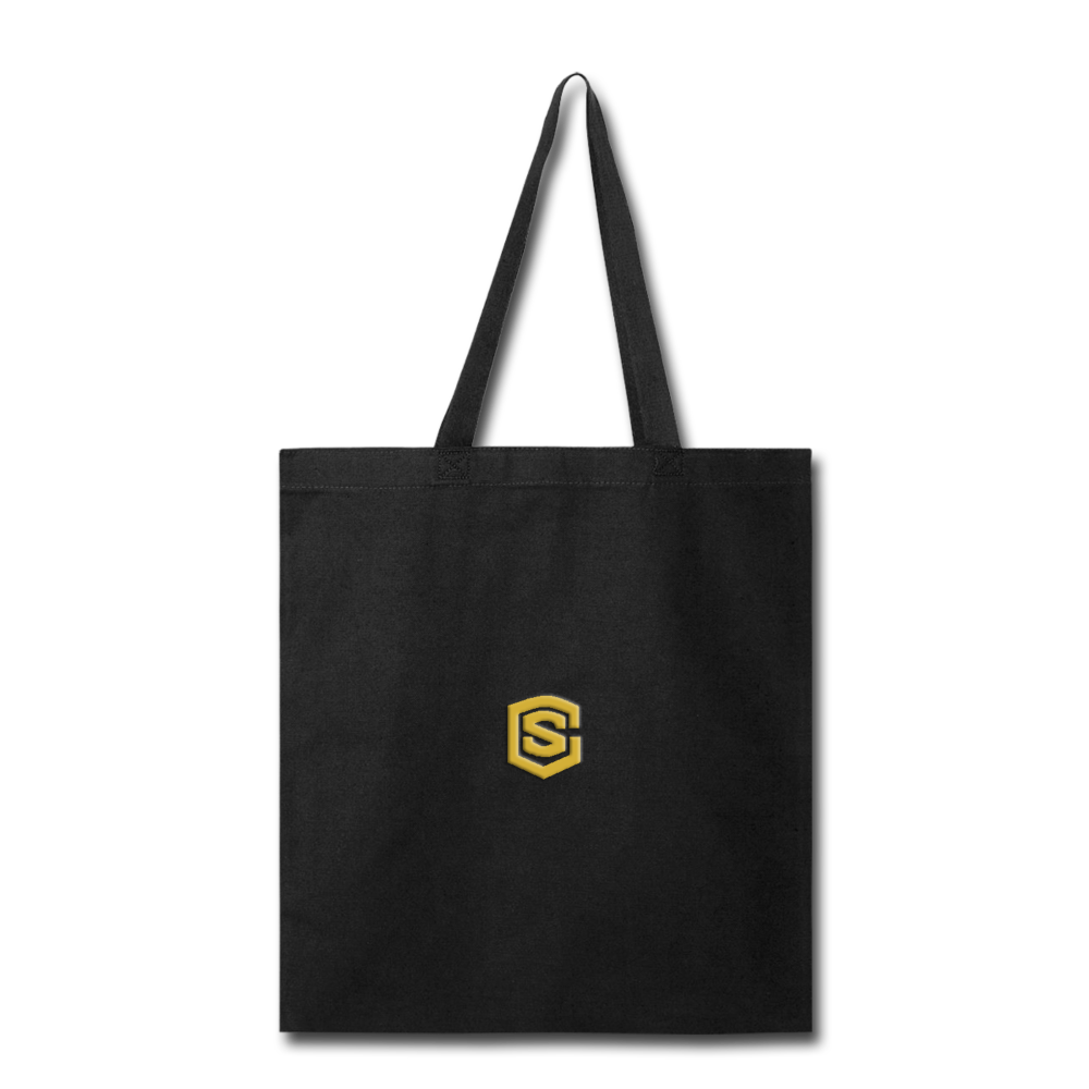 Tote Bag WITH GOLD  LOGO - black