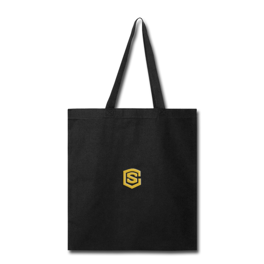 Tote Bag WITH GOLD  LOGO - black
