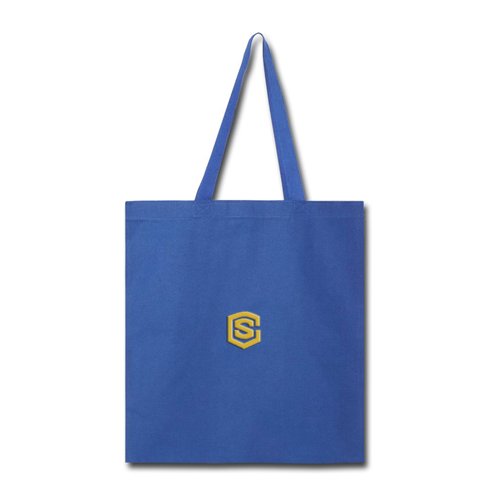 Tote Bag WITH GOLD  LOGO - royal blue