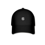 Baseball Cap WITH  SILVER LOGO - black