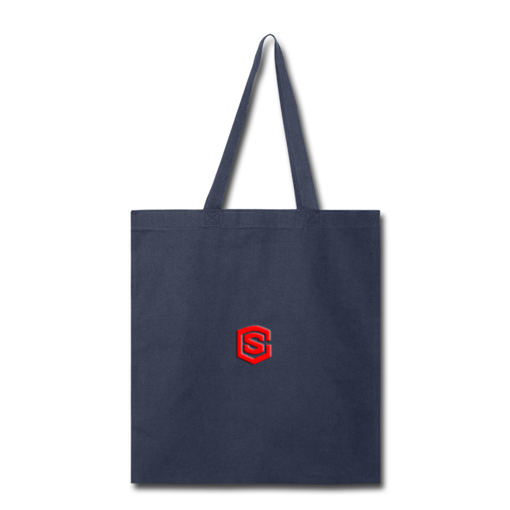 Tote Bag WITH  RED  LOGO - navy