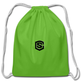 Cotton Drawstring Bag WITH  BLACK  LOGO - clover