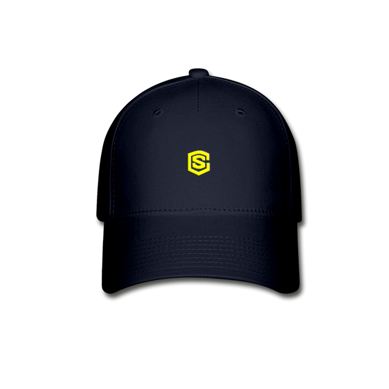 Baseball Cap WITH YELLOW  LOGO - navy