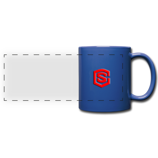 Full Color Panoramic Mug WITH RED  LOGO - royal blue