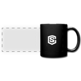 Full Color Panoramic Mug WITH WHITE  LOGO - black