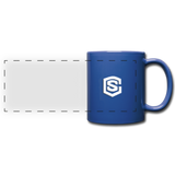 Full Color Panoramic Mug WITH WHITE  LOGO - royal blue