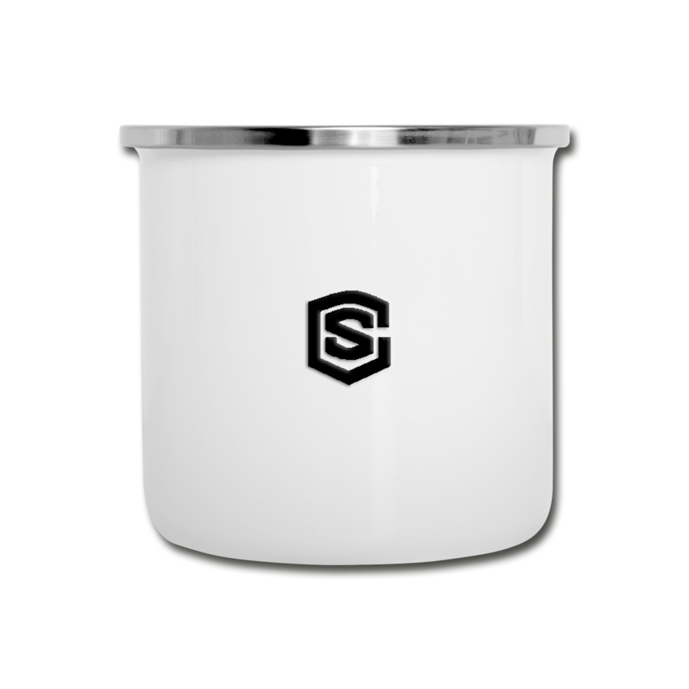Camper Mug WITH  BLACK LOGO - white