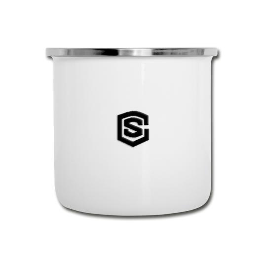 Camper Mug WITH  BLACK LOGO - white