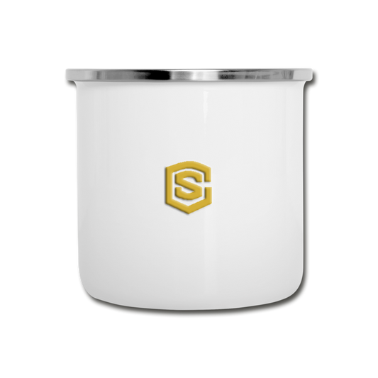 Camper Mug WITH GOLD  LOGO - white