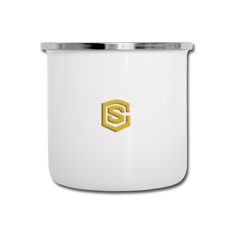 Camper Mug WITH GOLD  LOGO - white