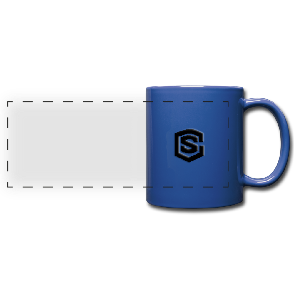 Full Color Panoramic Mug WITH BLACK  LOGO - royal blue