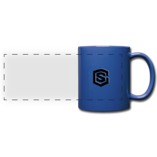 Full Color Panoramic Mug WITH BLACK  LOGO - royal blue