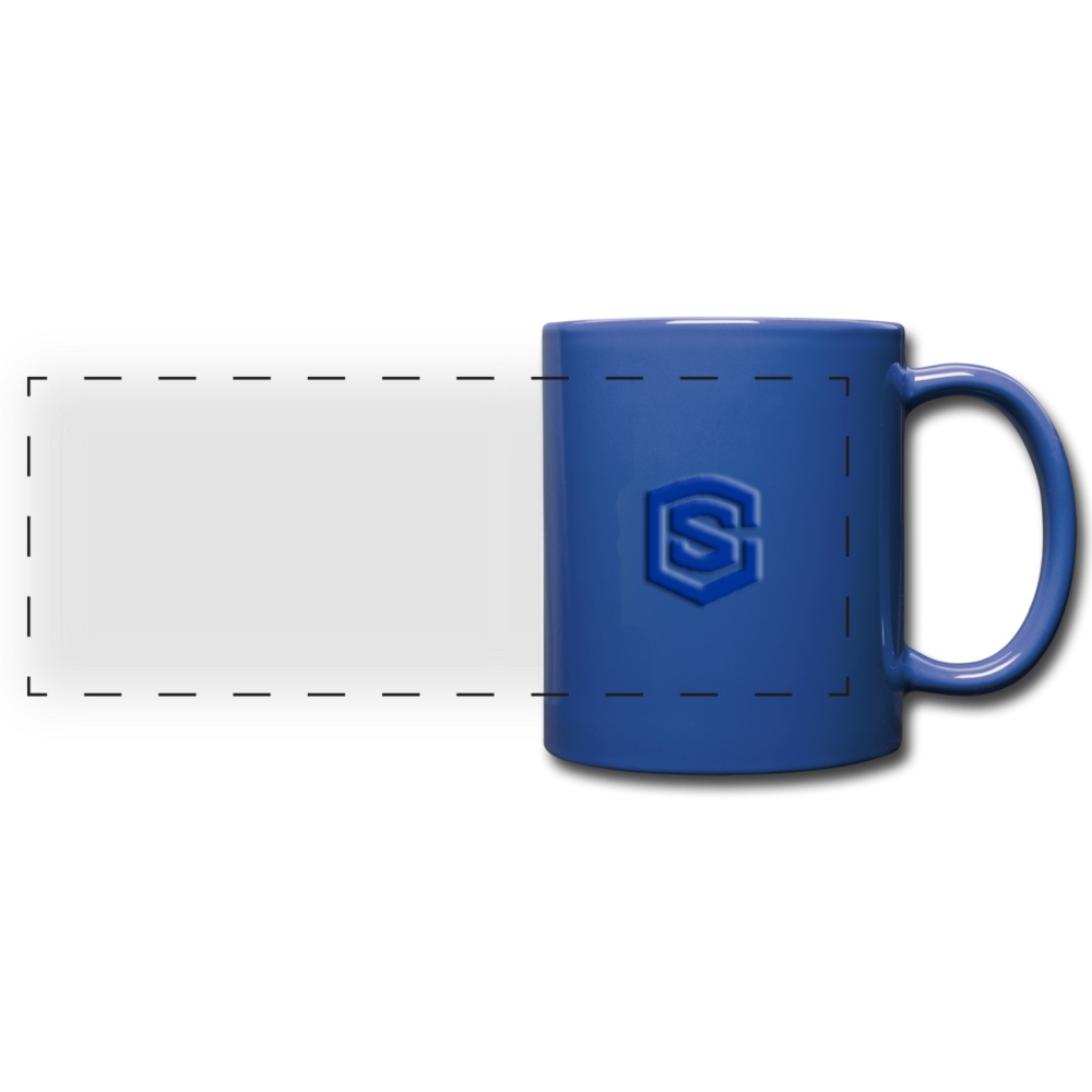Full Color Panoramic Mug WITH  BLUE  LOGO - royal blue