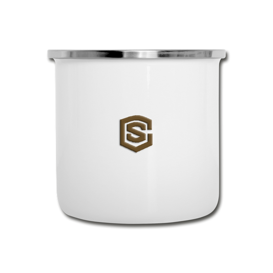 Camper Mug WITH  BROWN LOGO - white