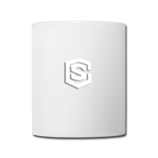 Coffee/Tea Mug WITH WHITE  LOGO - white