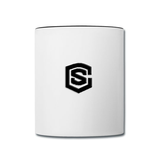 Contrast Coffee Mug WITH BLACK  LOGO - white/black