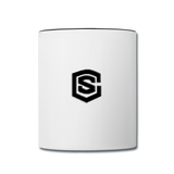 Contrast Coffee Mug WITH BLACK  LOGO - white/black
