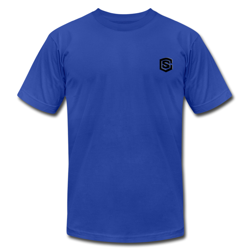 Unisex Jersey T-Shirt by Bella + Canvas WITH BLACK LOGO - royal blue