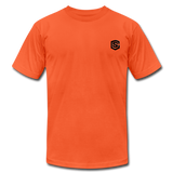 Unisex Jersey T-Shirt by Bella + Canvas WITH BLACK LOGO - orange