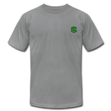 Unisex Jersey T-Shirt by Bella + Canvas WITH GREEN LOGO - slate