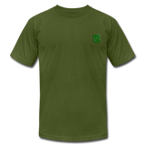 Unisex Jersey T-Shirt by Bella + Canvas WITH GREEN LOGO - olive