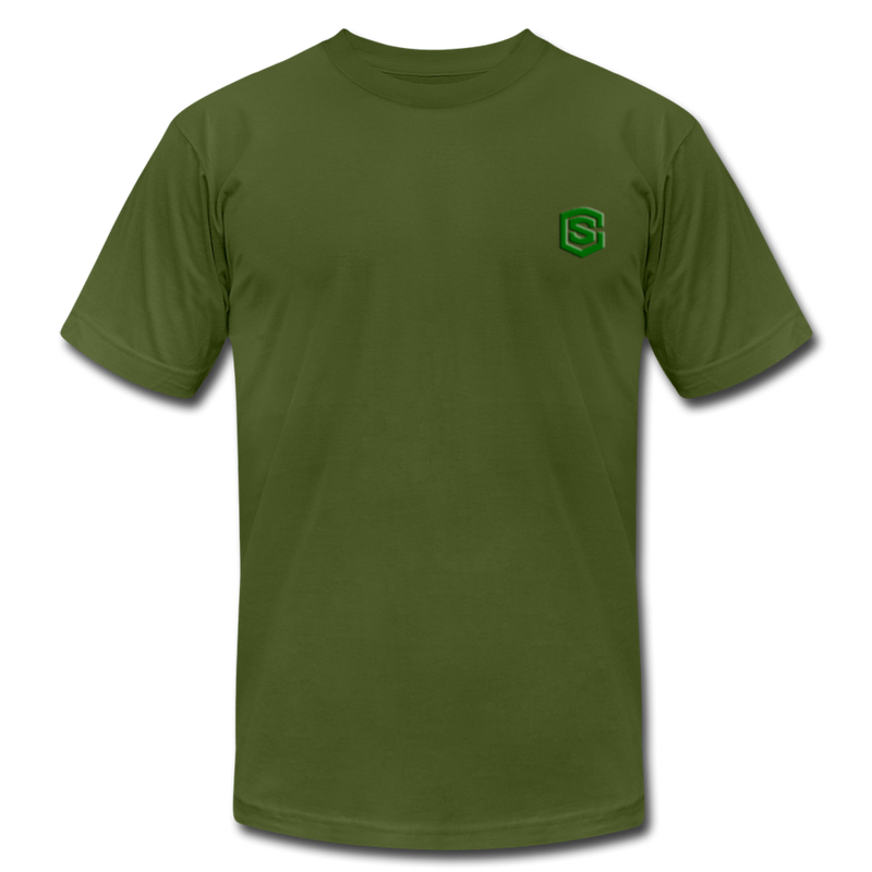 Unisex Jersey T-Shirt by Bella + Canvas WITH GREEN LOGO - olive