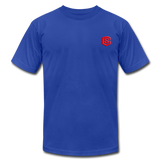 Unisex Jersey T-Shirt by Bella + Canvas WITH RED LOGO - royal blue