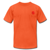 Unisex Jersey T-Shirt by Bella + Canvas WITH RED LOGO - orange