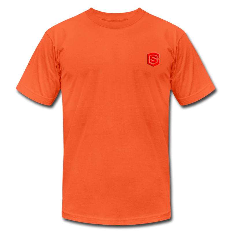 Unisex Jersey T-Shirt by Bella + Canvas WITH RED LOGO - orange