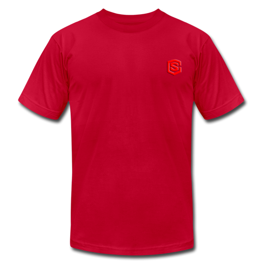 Unisex Jersey T-Shirt by Bella + Canvas WITH RED LOGO - red