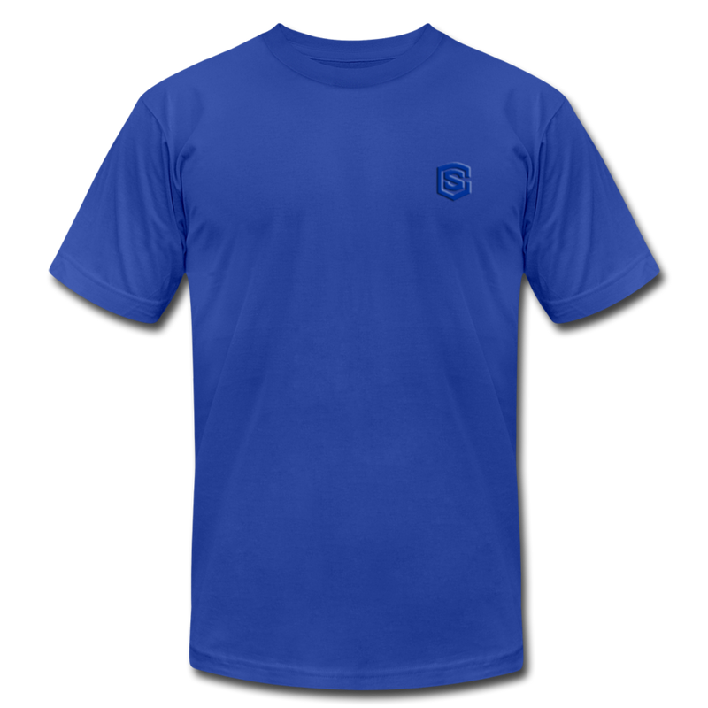 Unisex Jersey T-Shirt by Bella + Canvas WITH BLUE LOGO - royal blue