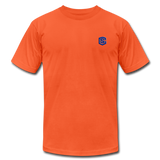 Unisex Jersey T-Shirt by Bella + Canvas WITH BLUE LOGO - orange