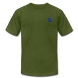 Unisex Jersey T-Shirt by Bella + Canvas WITH BLUE LOGO - olive