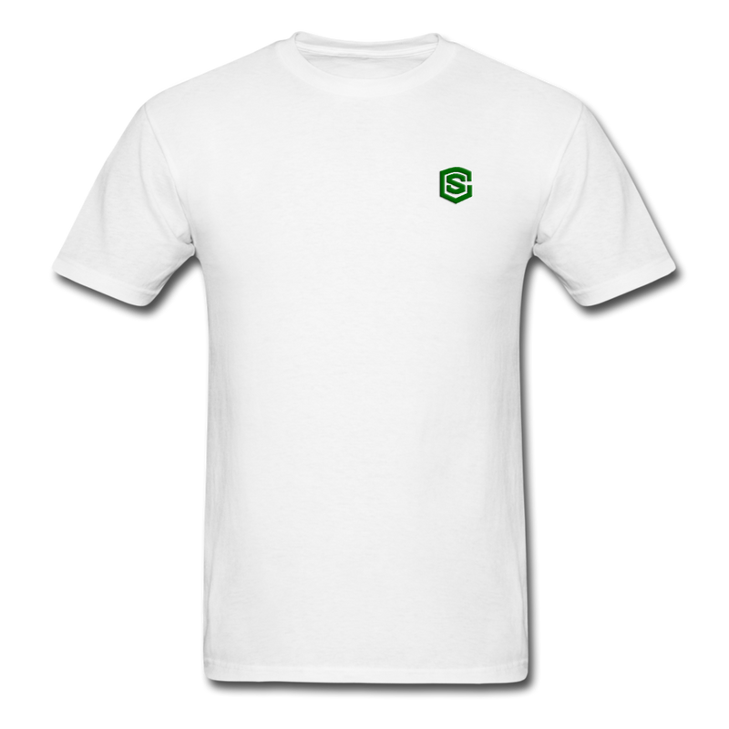 Unisex Classic T-Shirt WITH GREEN LOGO - white