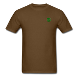 Unisex Classic T-Shirt WITH GREEN LOGO - brown