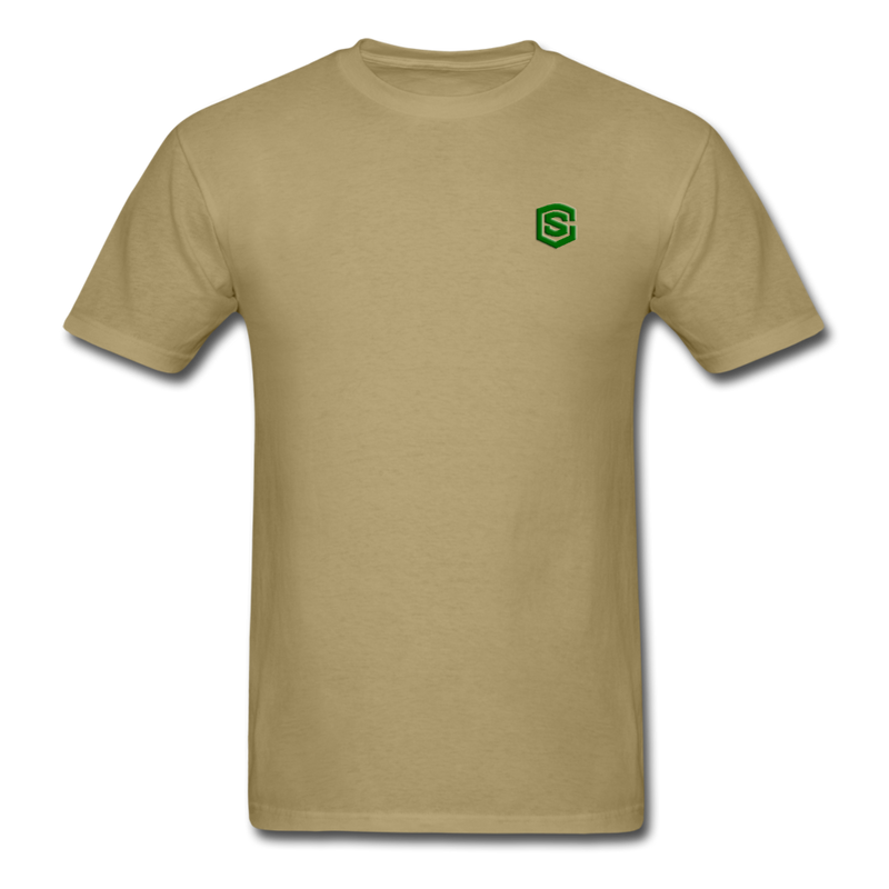 Unisex Classic T-Shirt WITH GREEN LOGO - khaki