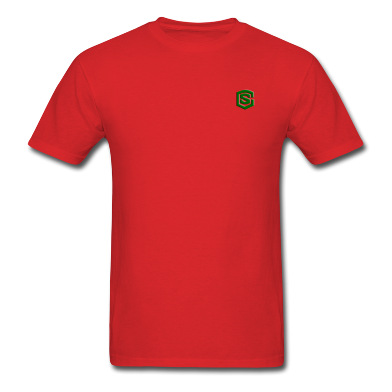 Unisex Classic T-Shirt WITH GREEN LOGO - red