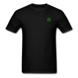 Unisex Classic T-Shirt WITH GREEN LOGO - black